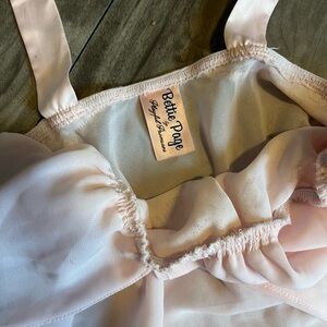Bettie Page Light Pink Sheer Camisole